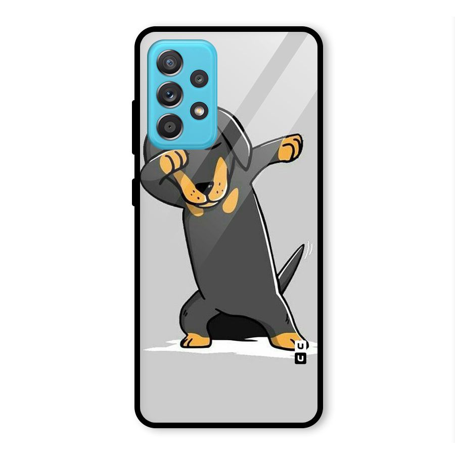 Puppy Dab Glass Back Case for Galaxy A52