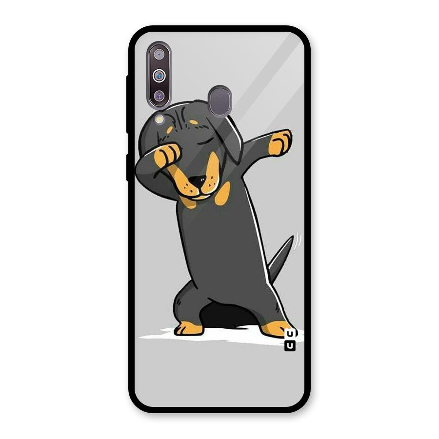 Puppy Dab Glass Back Case for Galaxy M30