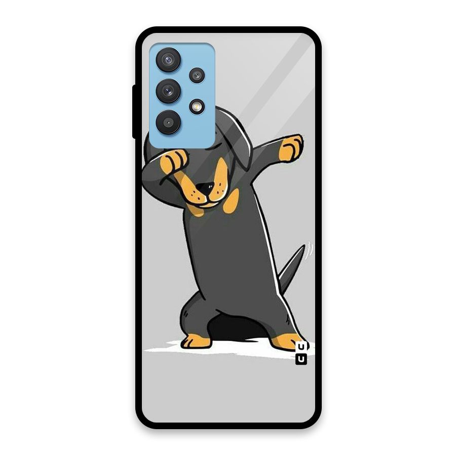 Puppy Dab Glass Back Case for Galaxy M32 5G
