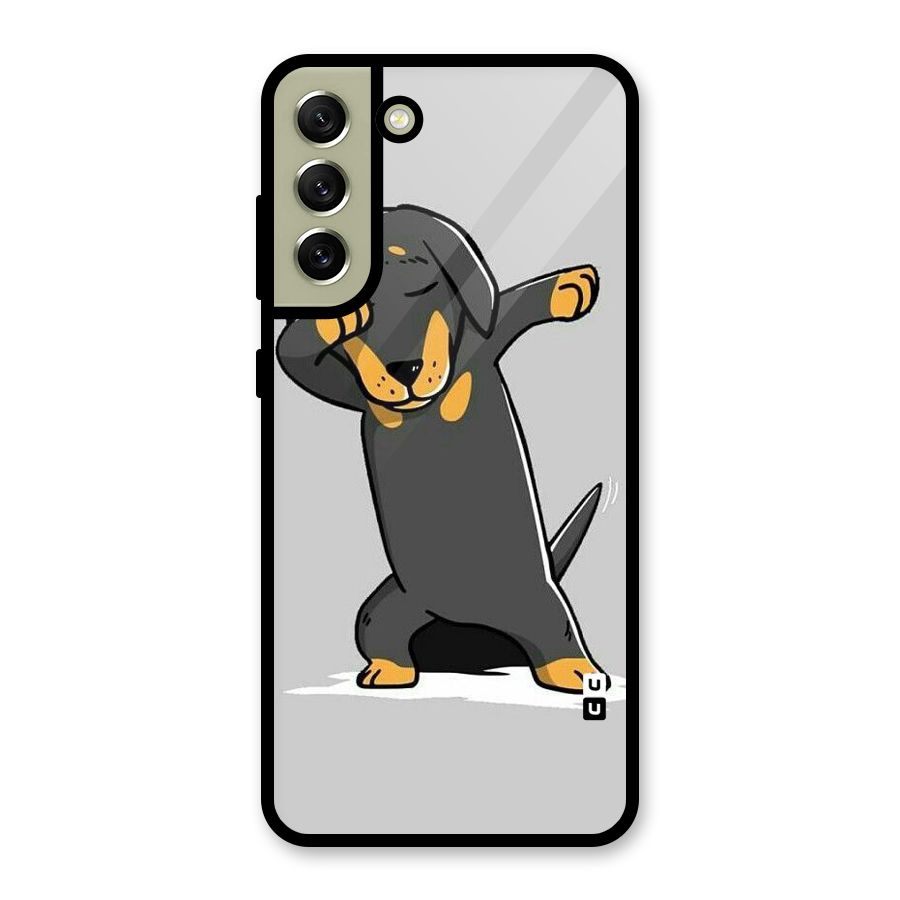 Puppy Dab Glass Back Case for Galaxy S21 FE 5G