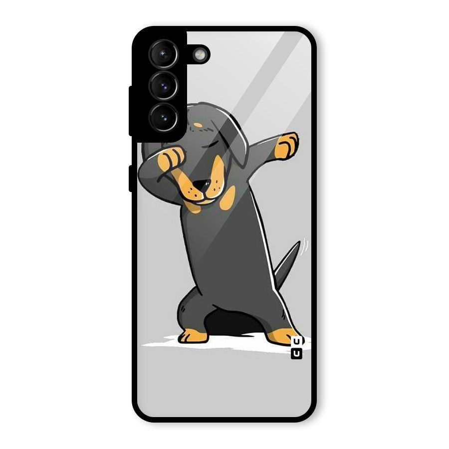 Puppy Dab Glass Back Case for Galaxy S21 Plus