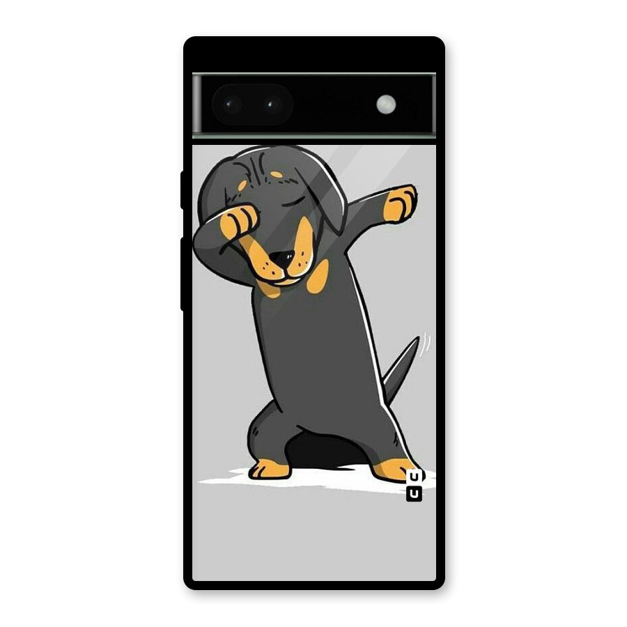 Puppy Dab Glass Back Case for Google Pixel 6a