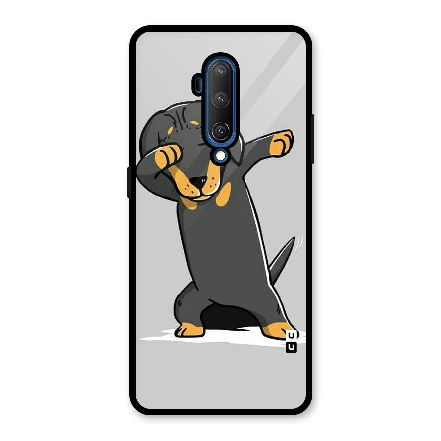 Puppy Dab Glass Back Case for OnePlus 7T Pro