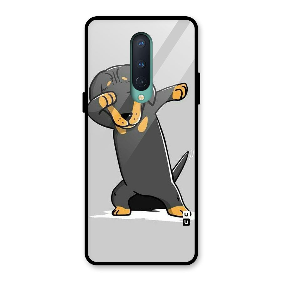 Puppy Dab Glass Back Case for OnePlus 8