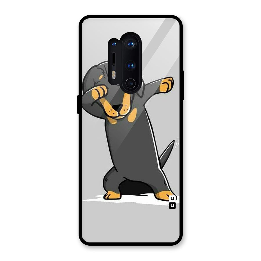 Puppy Dab Glass Back Case for OnePlus 8 Pro