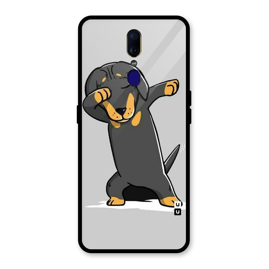 Puppy Dab Glass Back Case for Oppo F11