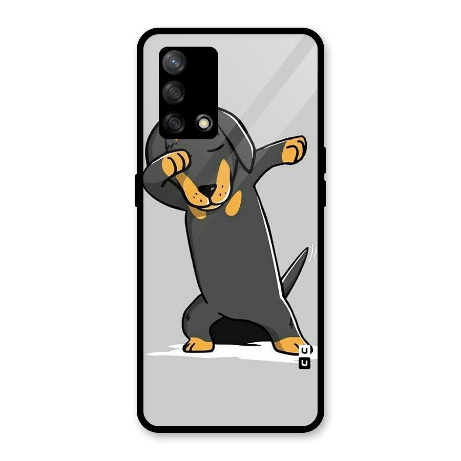 Puppy Dab Glass Back Case for Oppo F19