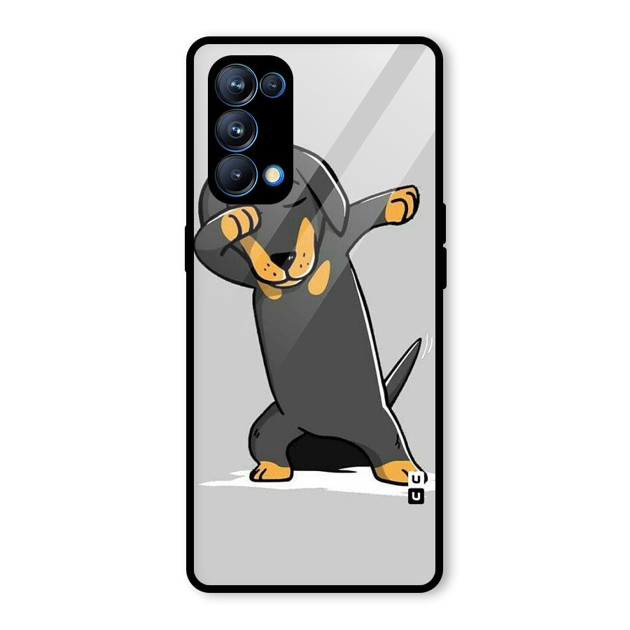 Puppy Dab Glass Back Case for Oppo Reno5 Pro 5G