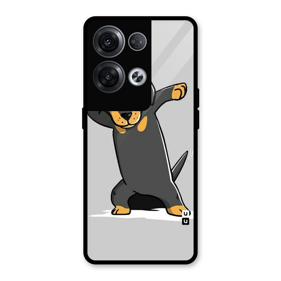 Puppy Dab Glass Back Case for Oppo Reno8 Pro 5G