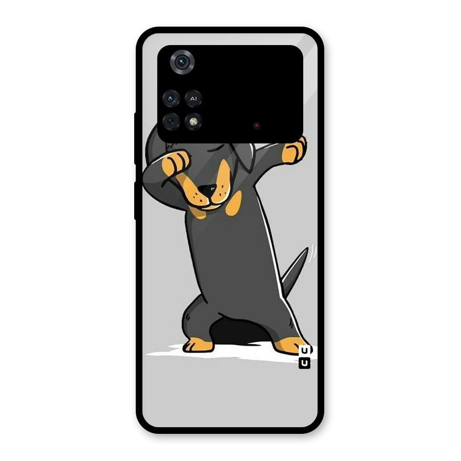Puppy Dab Glass Back Case for Poco M4 Pro 4G