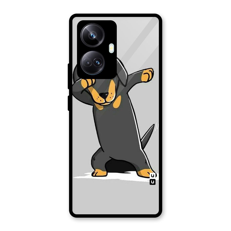 Puppy Dab Glass Back Case for Realme 10 Pro Plus