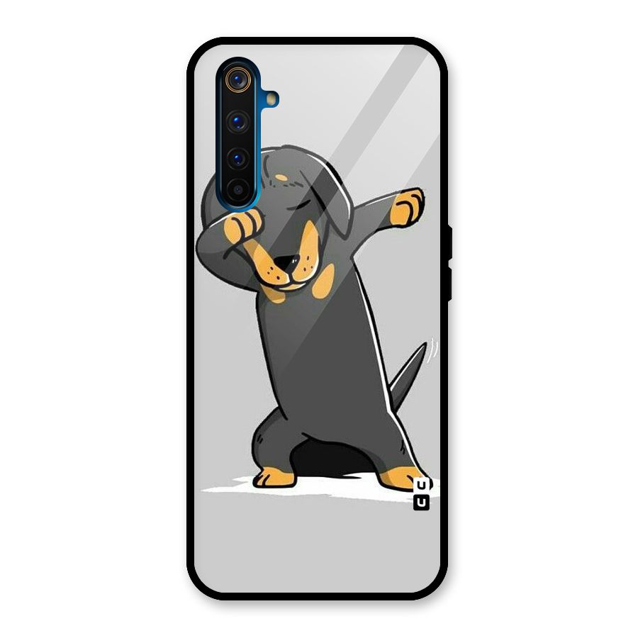 Puppy Dab Glass Back Case for Realme 6 Pro