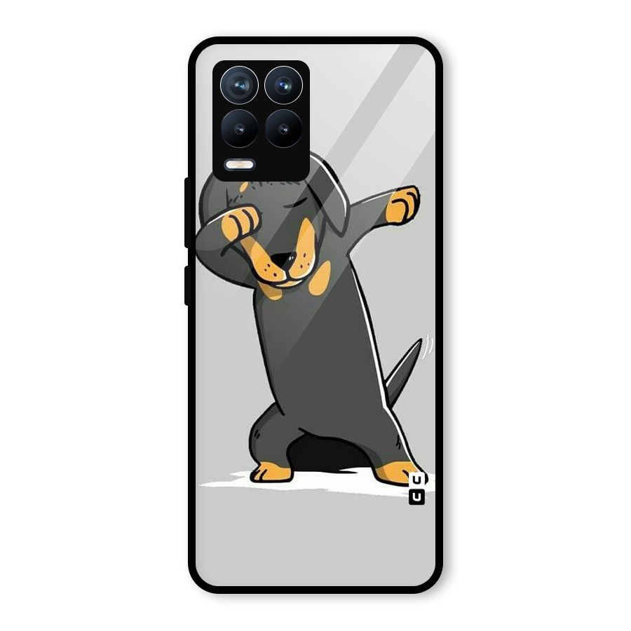 Puppy Dab Glass Back Case for Realme 8 Pro