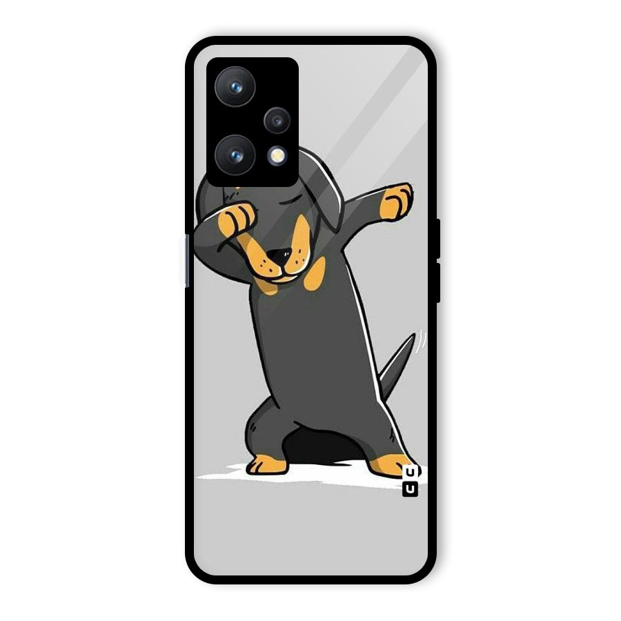 Puppy Dab Glass Back Case for Realme 9 Pro 5G
