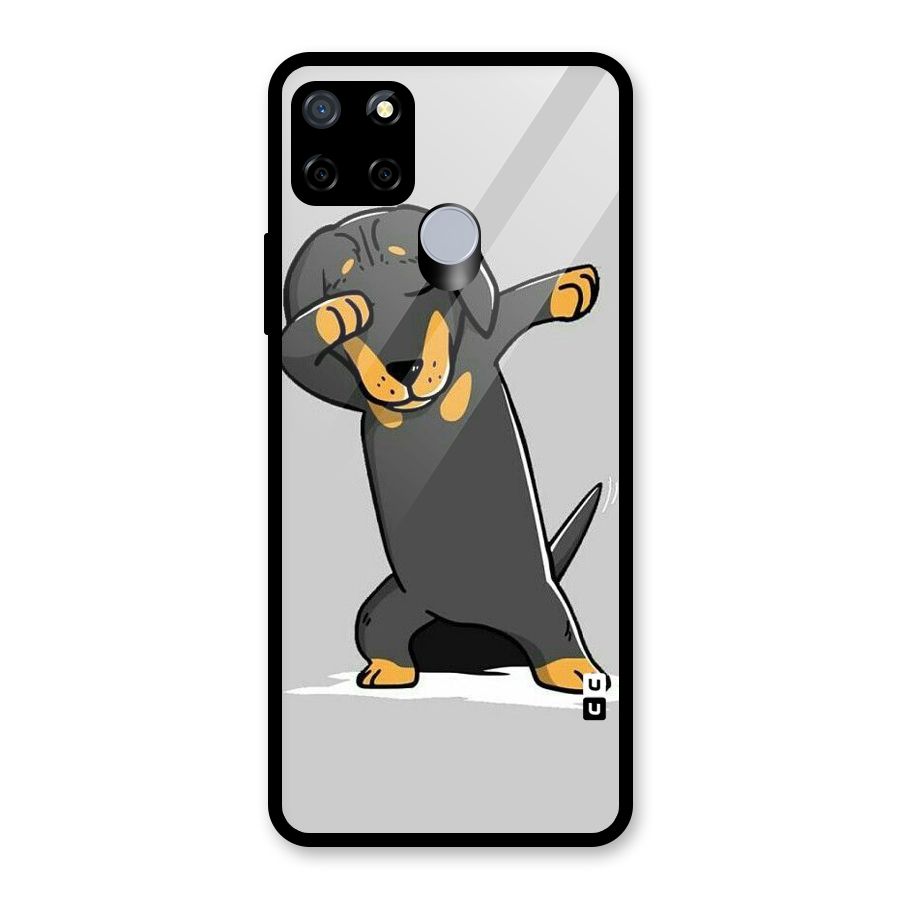 Puppy Dab Glass Back Case for Realme C15