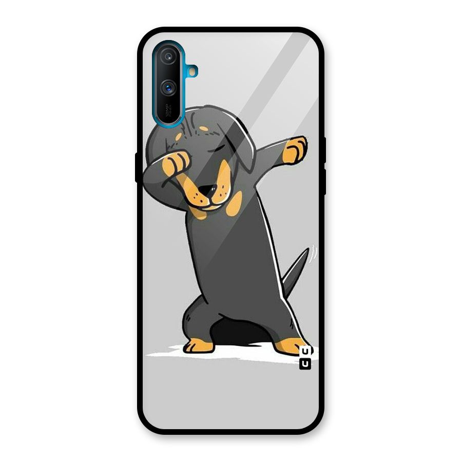 Puppy Dab Glass Back Case for Realme C3