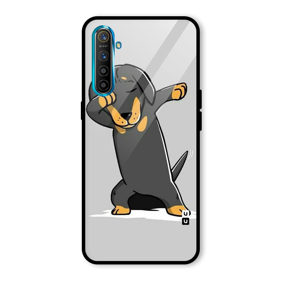 Puppy Dab Glass Back Case for Realme X2