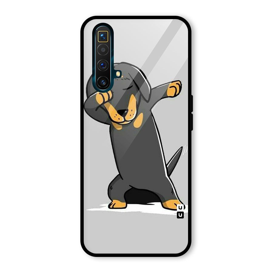 Puppy Dab Glass Back Case for Realme X3