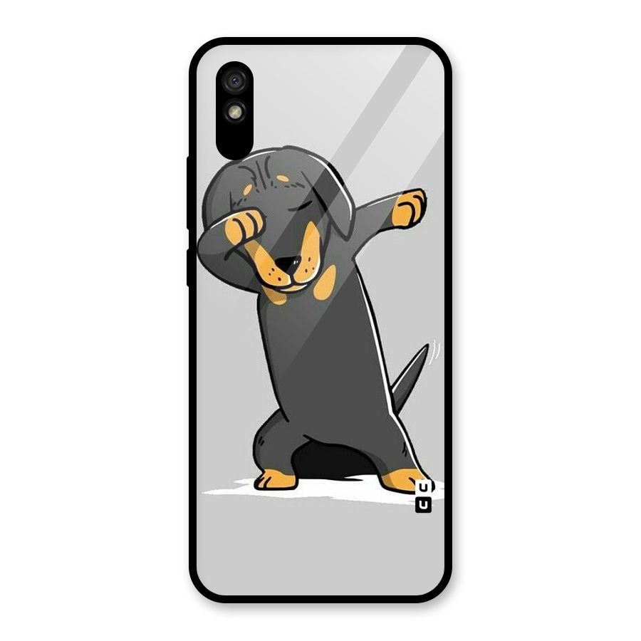 Puppy Dab Glass Back Case for Redmi 9i