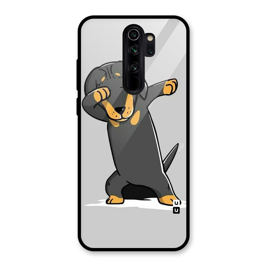 Puppy Dab Glass Back Case for Redmi Note 8 Pro
