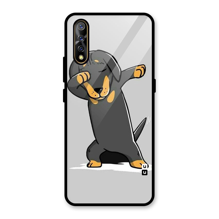 Puppy Dab Glass Back Case for Vivo S1
