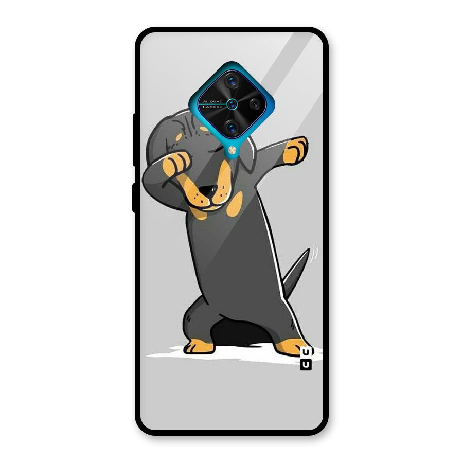 Puppy Dab Glass Back Case for Vivo S1 Pro
