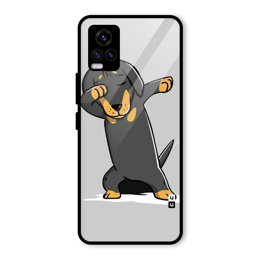 Puppy Dab Glass Back Case for Vivo V20