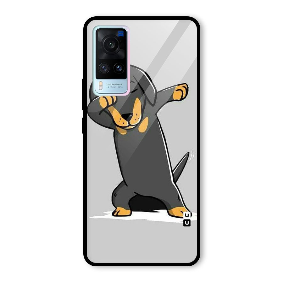 Puppy Dab Glass Back Case for Vivo X60