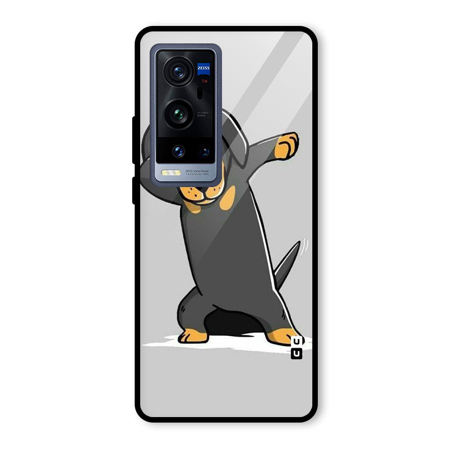 Puppy Dab Glass Back Case for Vivo X60 Pro Plus