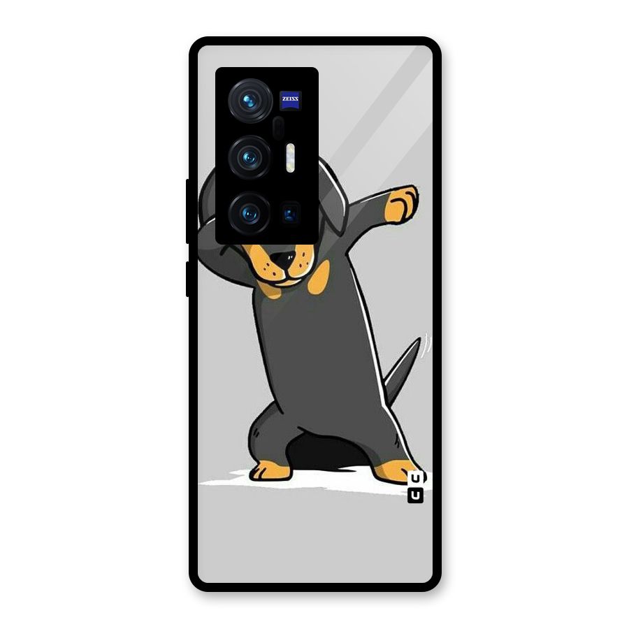 Puppy Dab Glass Back Case for Vivo X70 Pro Plus