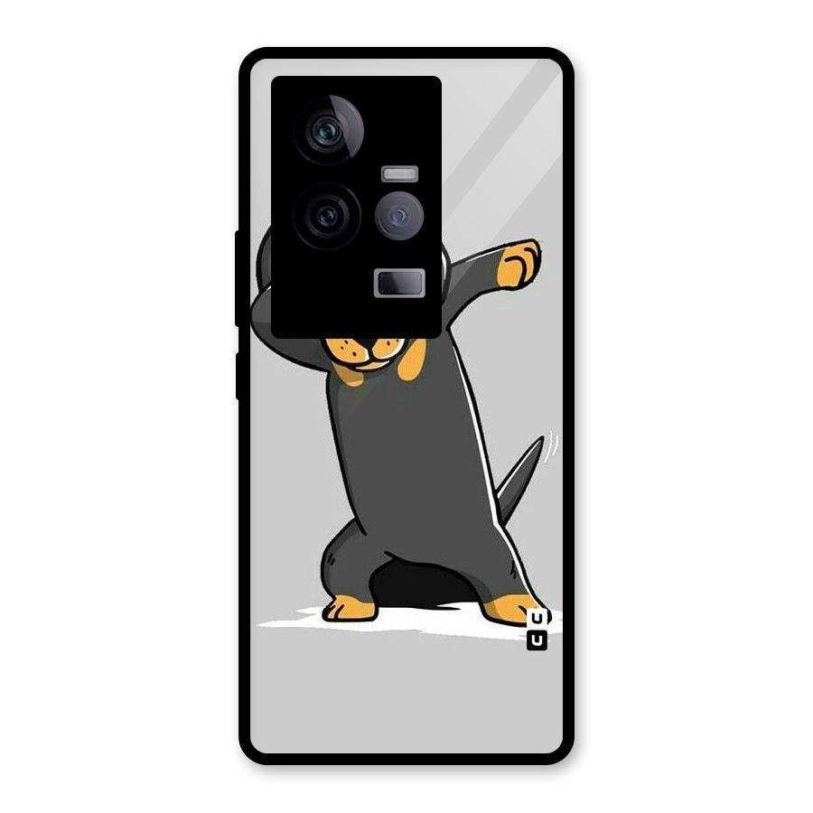 Puppy Dab Glass Back Case for Vivo iQOO 11 5G
