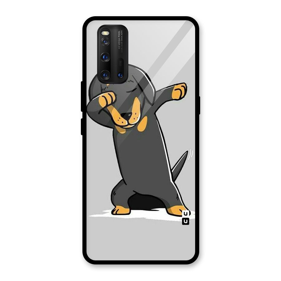 Puppy Dab Glass Back Case for Vivo iQOO 3