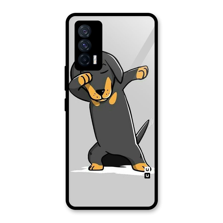 Puppy Dab Glass Back Case for Vivo iQOO 7 5G