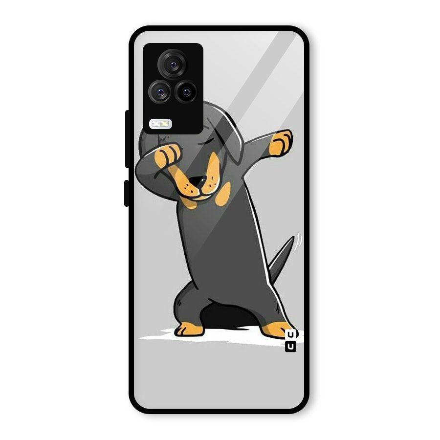 Puppy Dab Glass Back Case for Vivo iQOO 7 Legend 5G