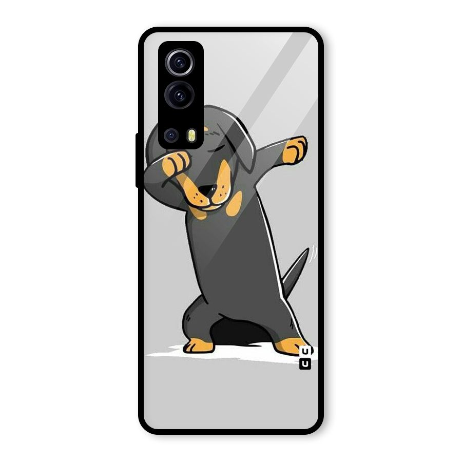 Puppy Dab Glass Back Case for Vivo iQOO Z3