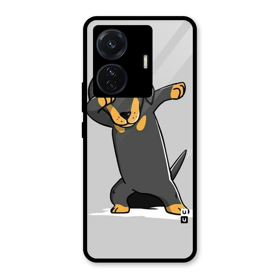 Puppy Dab Glass Back Case for Vivo iQOO Z6 Pro