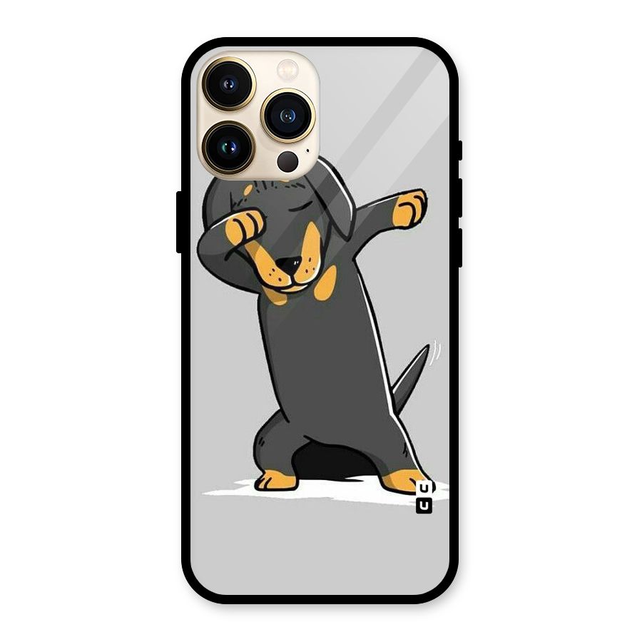 Puppy Dab Glass Back Case for iPhone 13 Pro Max