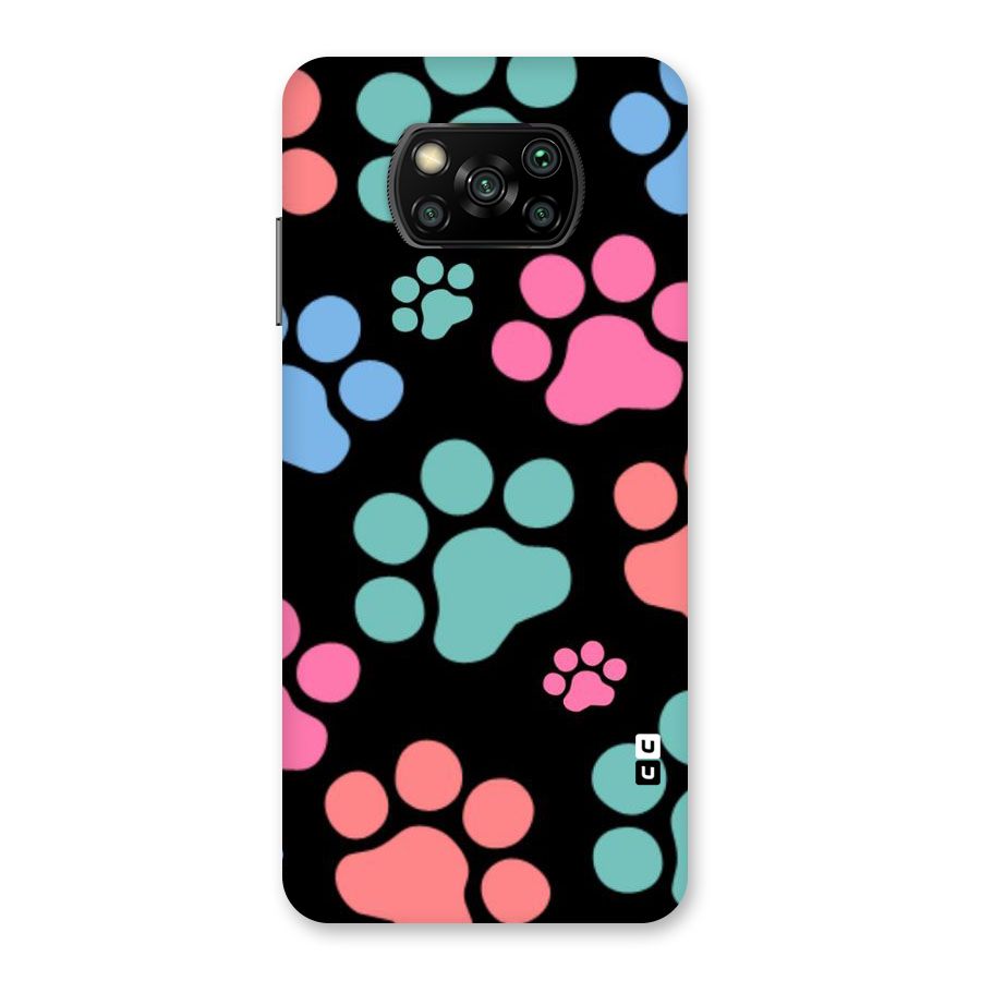 Puppy Paws Back Case for Poco X3