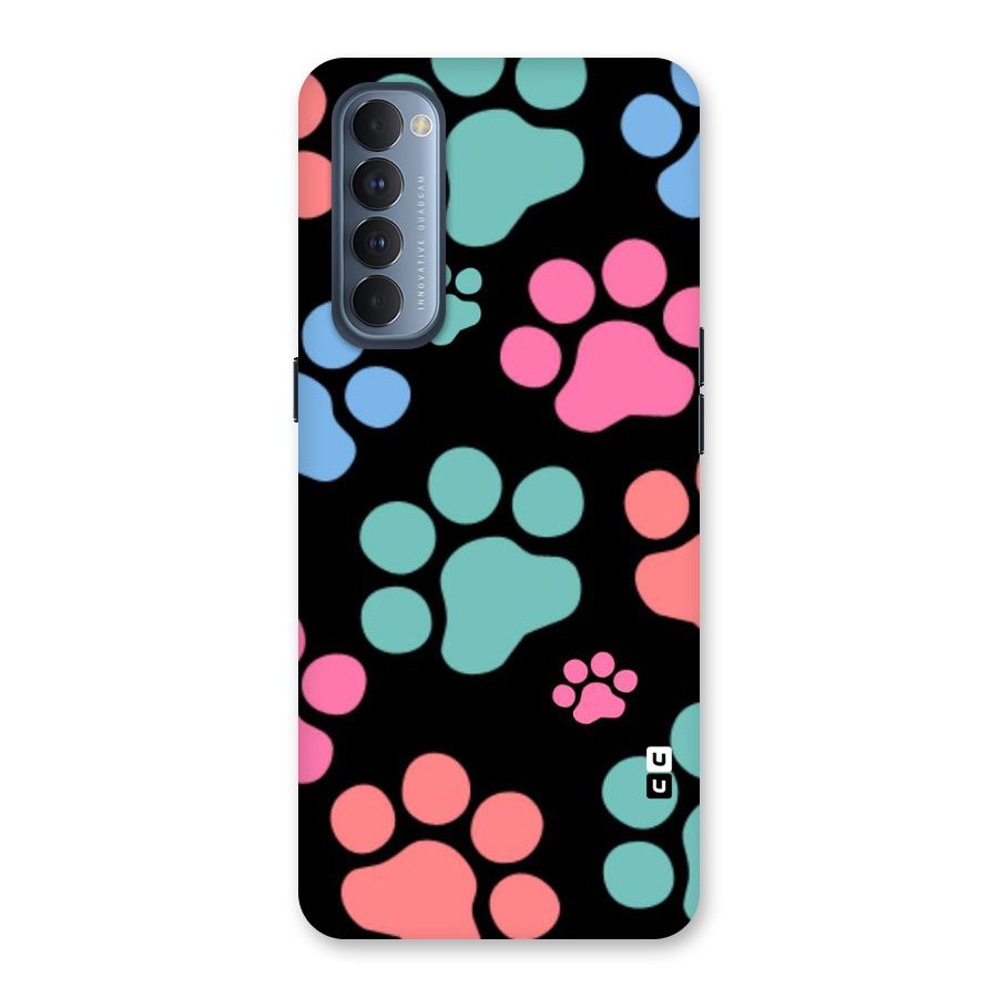 Puppy Paws Back Case for Reno4 Pro