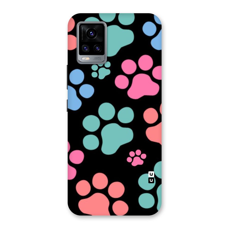 Puppy Paws Back Case for Vivo V20