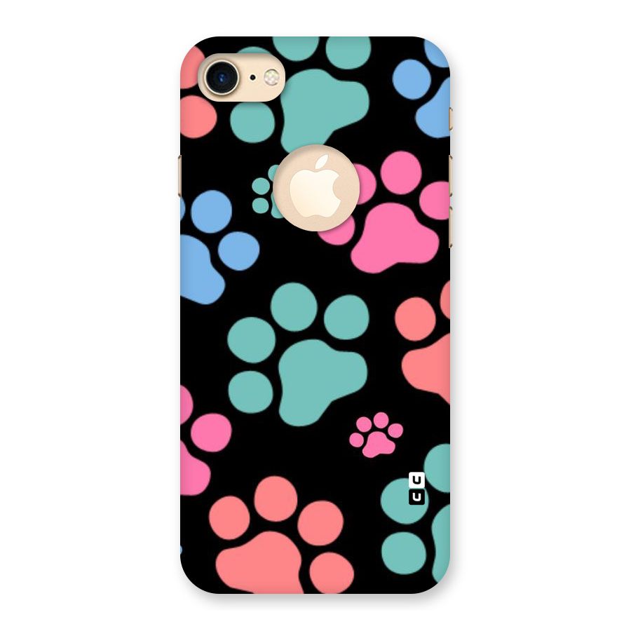 Puppy Paws Back Case for iPhone 7 Logo Cut
