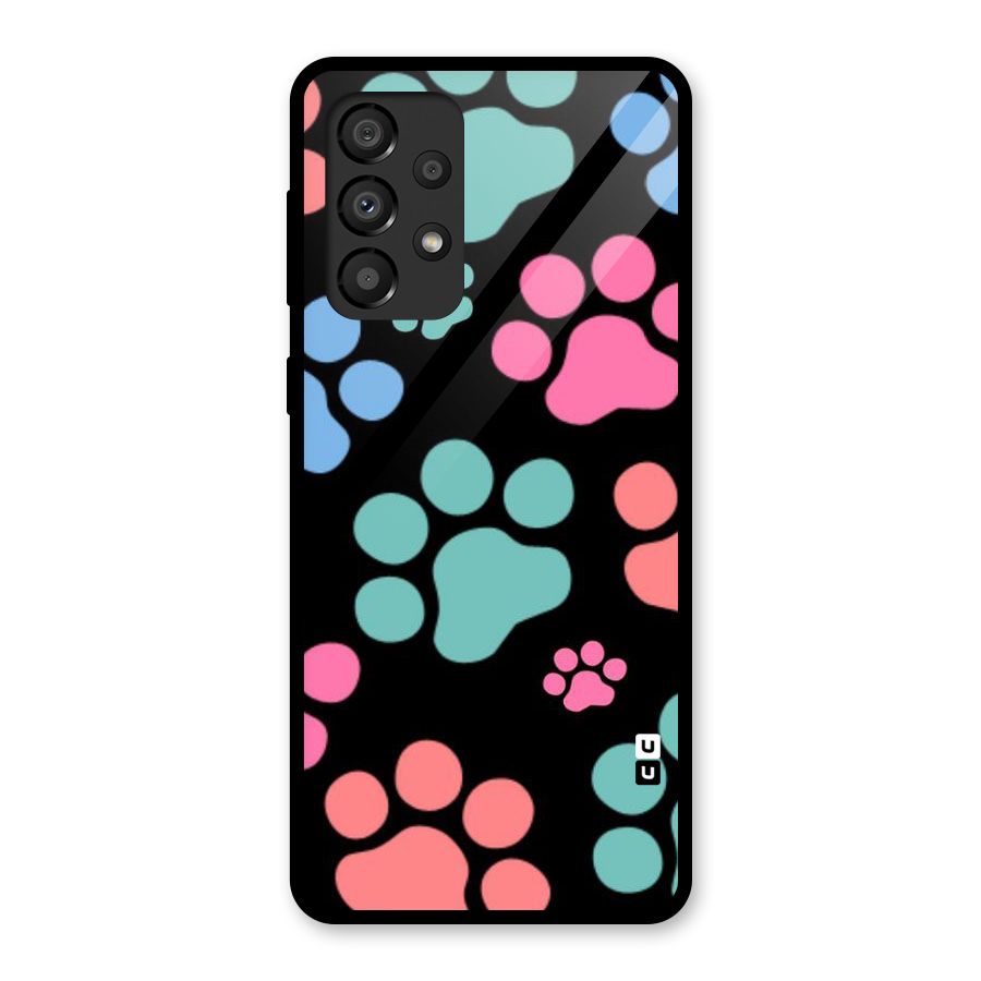 Puppy Paws Glass Back Case for Galaxy A33 5G