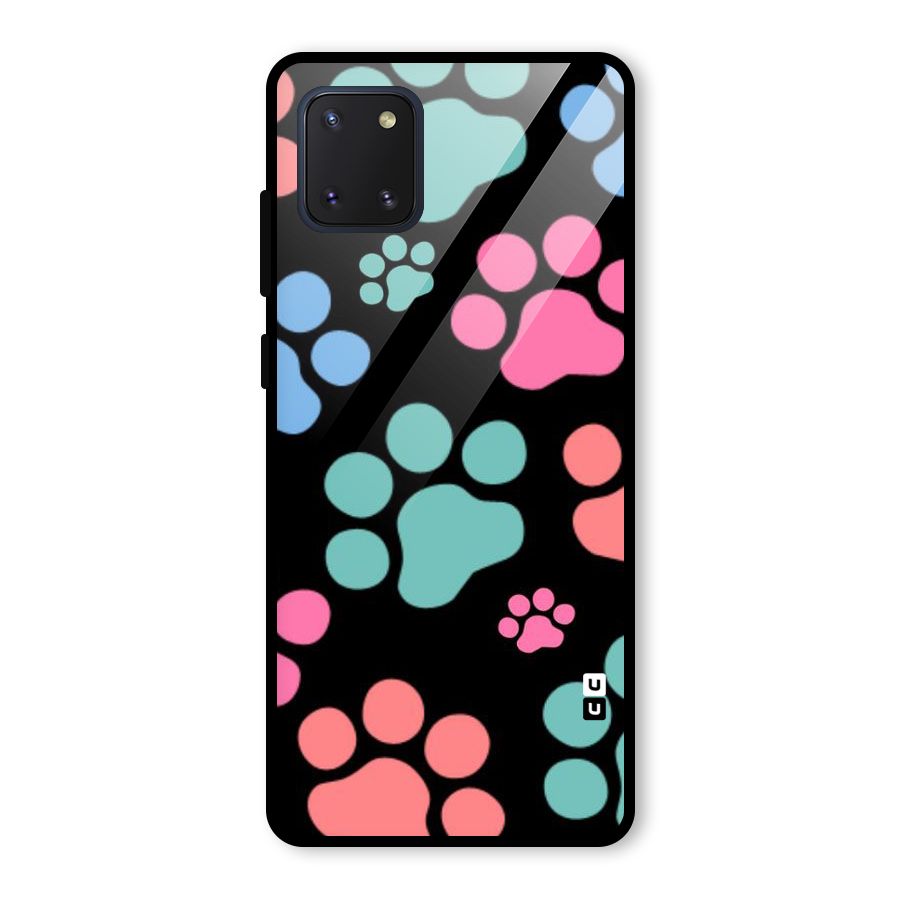 Puppy Paws Glass Back Case for Galaxy Note 10 Lite