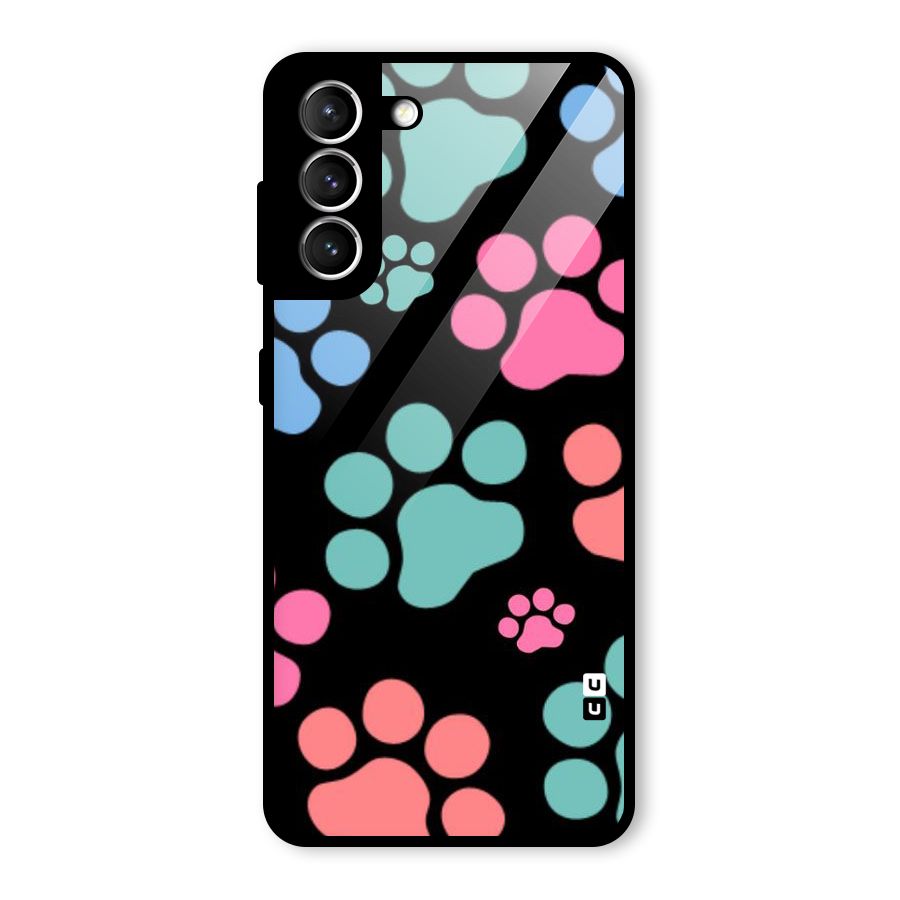 Puppy Paws Glass Back Case for Galaxy S21 5G