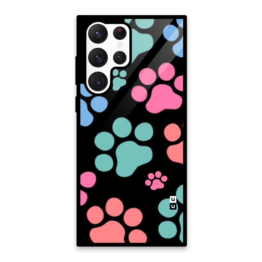 Puppy Paws Glass Back Case for Galaxy S22 Ultra 5G