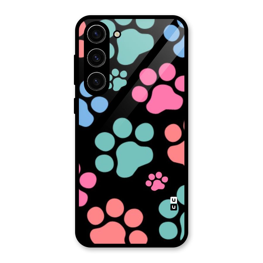 Puppy Paws Glass Back Case for Galaxy S23 Plus