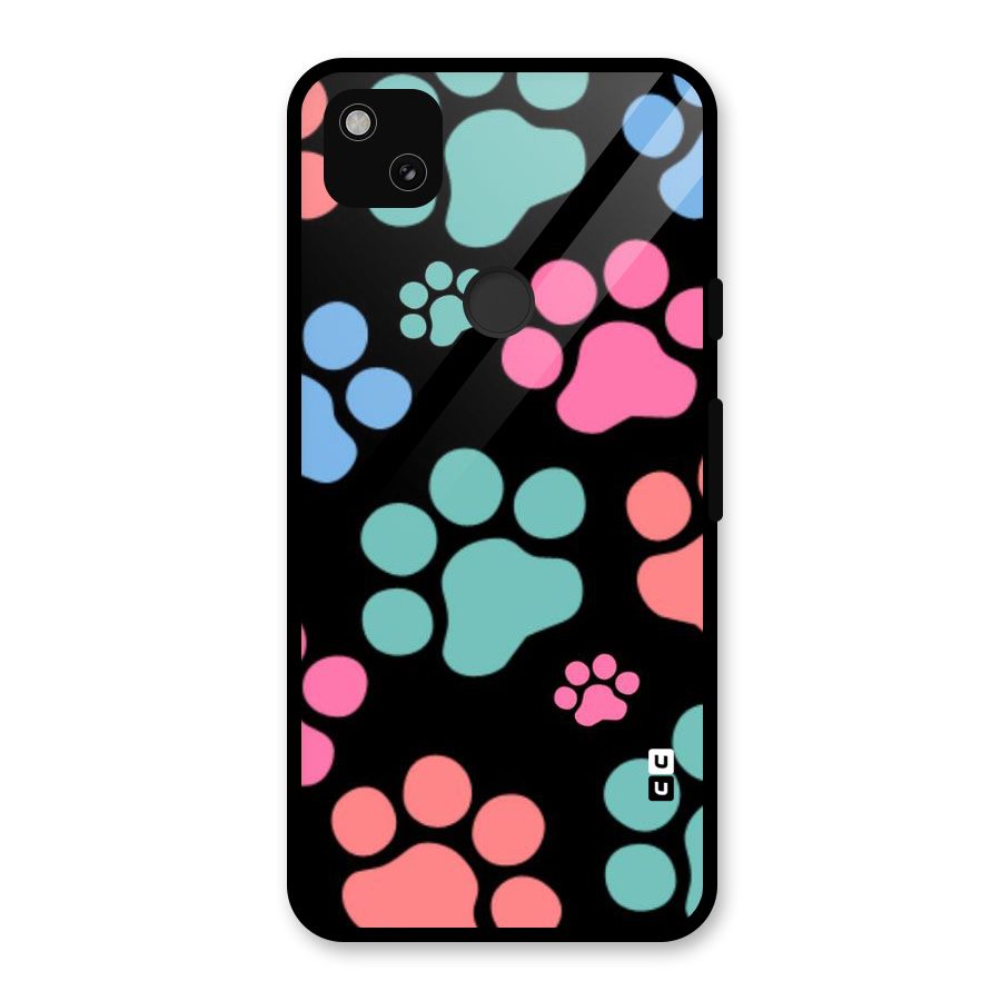 Puppy Paws Glass Back Case for Google Pixel 4a