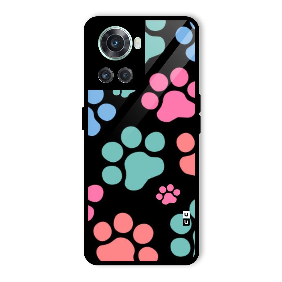 Puppy Paws Glass Back Case for OnePlus 10R