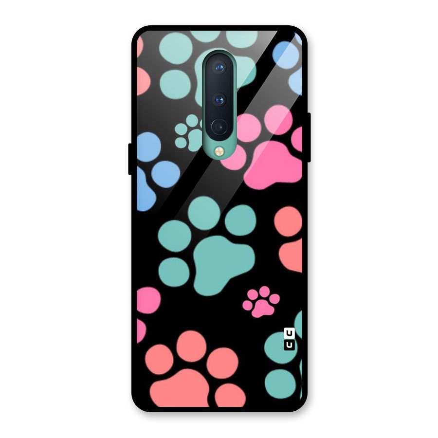 Puppy Paws Glass Back Case for OnePlus 8