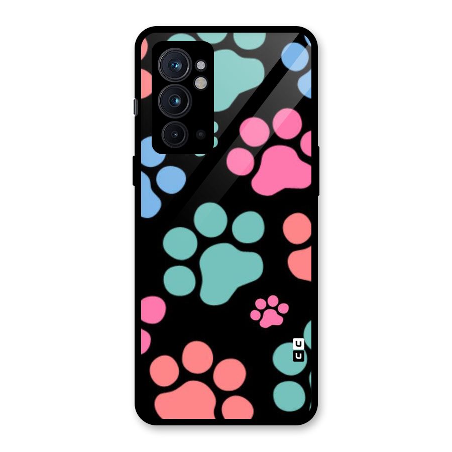 Puppy Paws Glass Back Case for OnePlus 9RT 5G